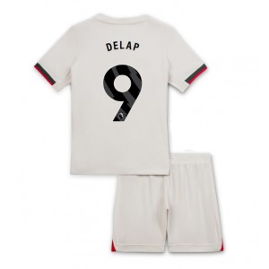 Fotbalové Dres Chelsea Liam Delap #9 Dětské Venkovní Oblečení 2025-26 Krátký Rukáv (+ trenýrky)